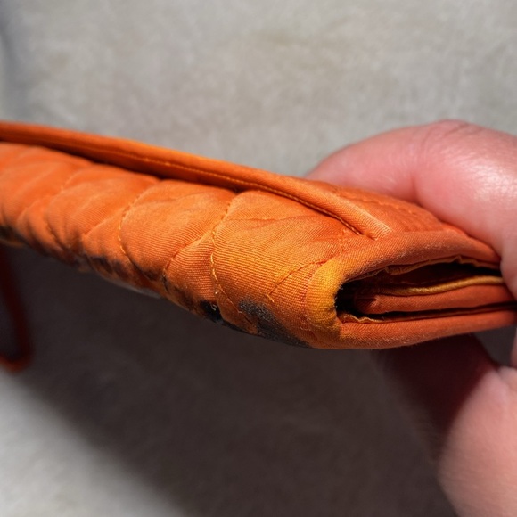 SOLD Hand-Painted Tiger’s Eye Quilted Wallet ‘Staring Contest’ - Picture 10 of 15